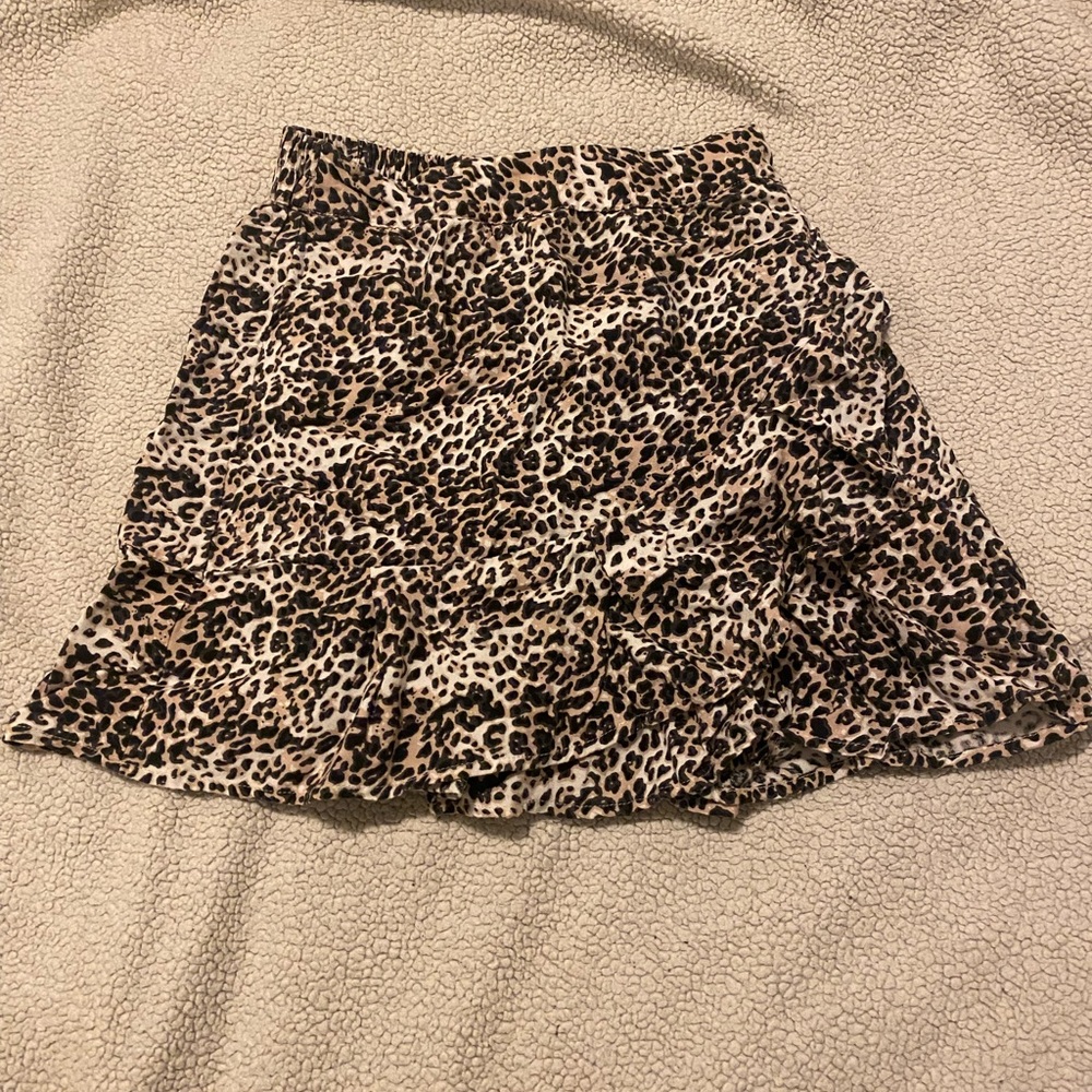 Cheetah print skirt